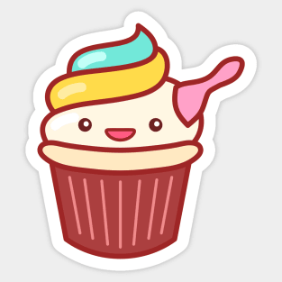 Cupcake Ice Cream Emoji Sticker